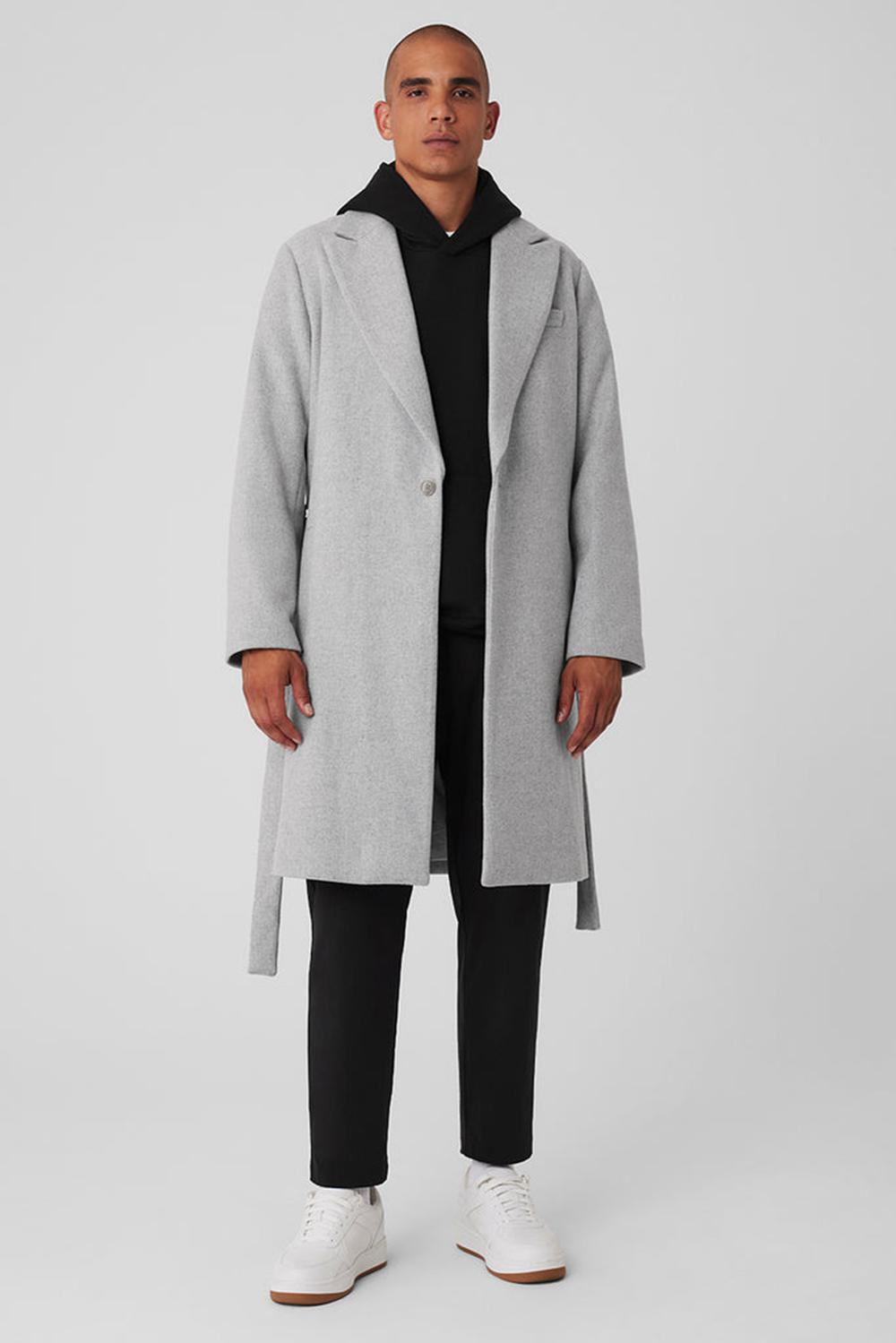 Overcoats ανδρικα Alo Yoga Wool Gameday γκρι | Greece  CPHOG-6739