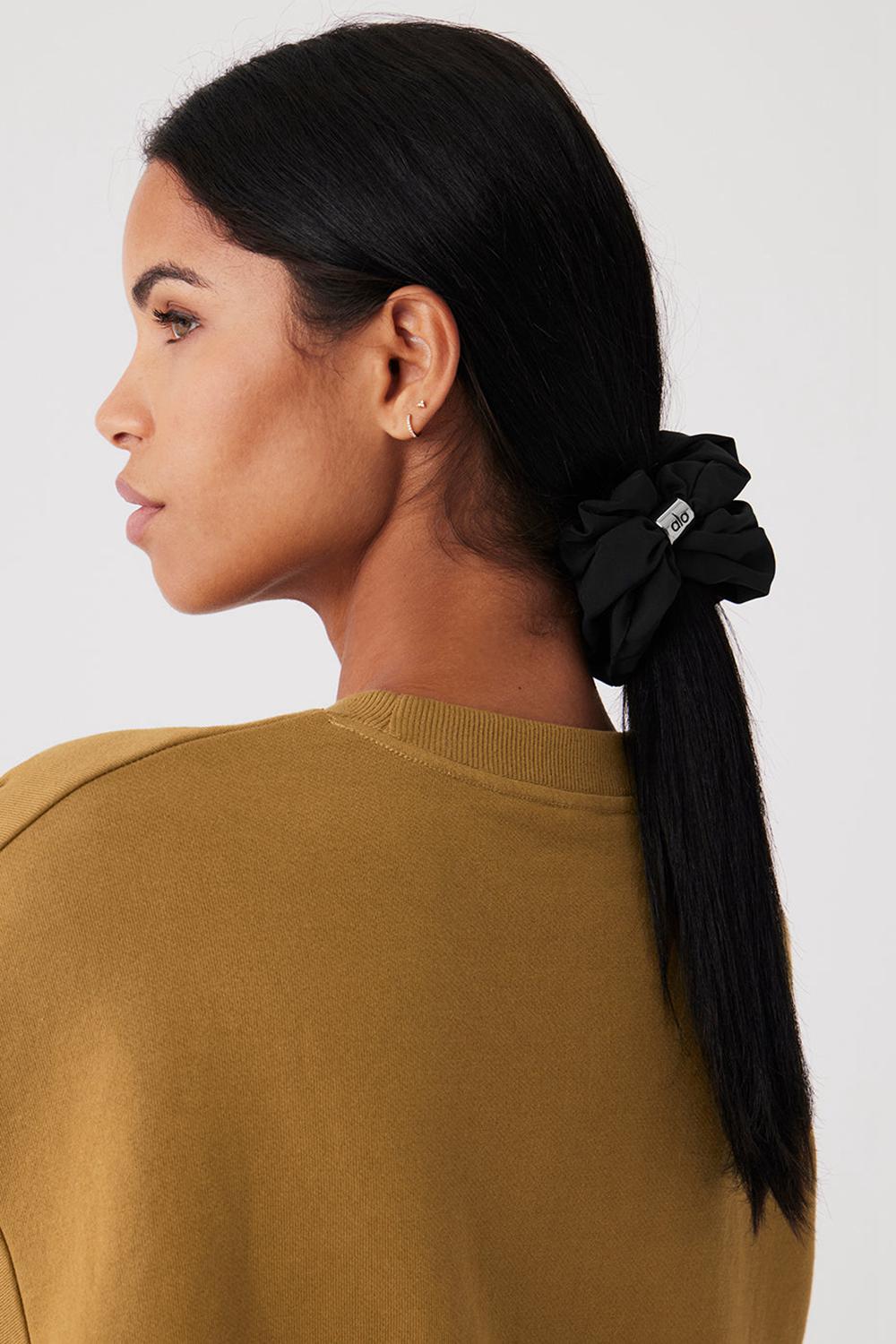 Scrunchie γυναικεια Alo Yoga Bead It Oversized μαυρα | Greece  PJYAQ-8365