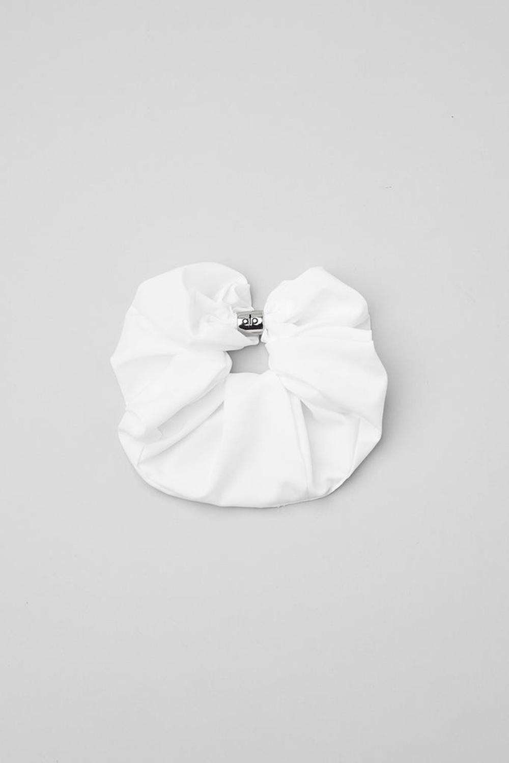 Scrunchie γυναικεια Alo Yoga Bead It Oversized ασπρα | Greece  VBLAN-3874