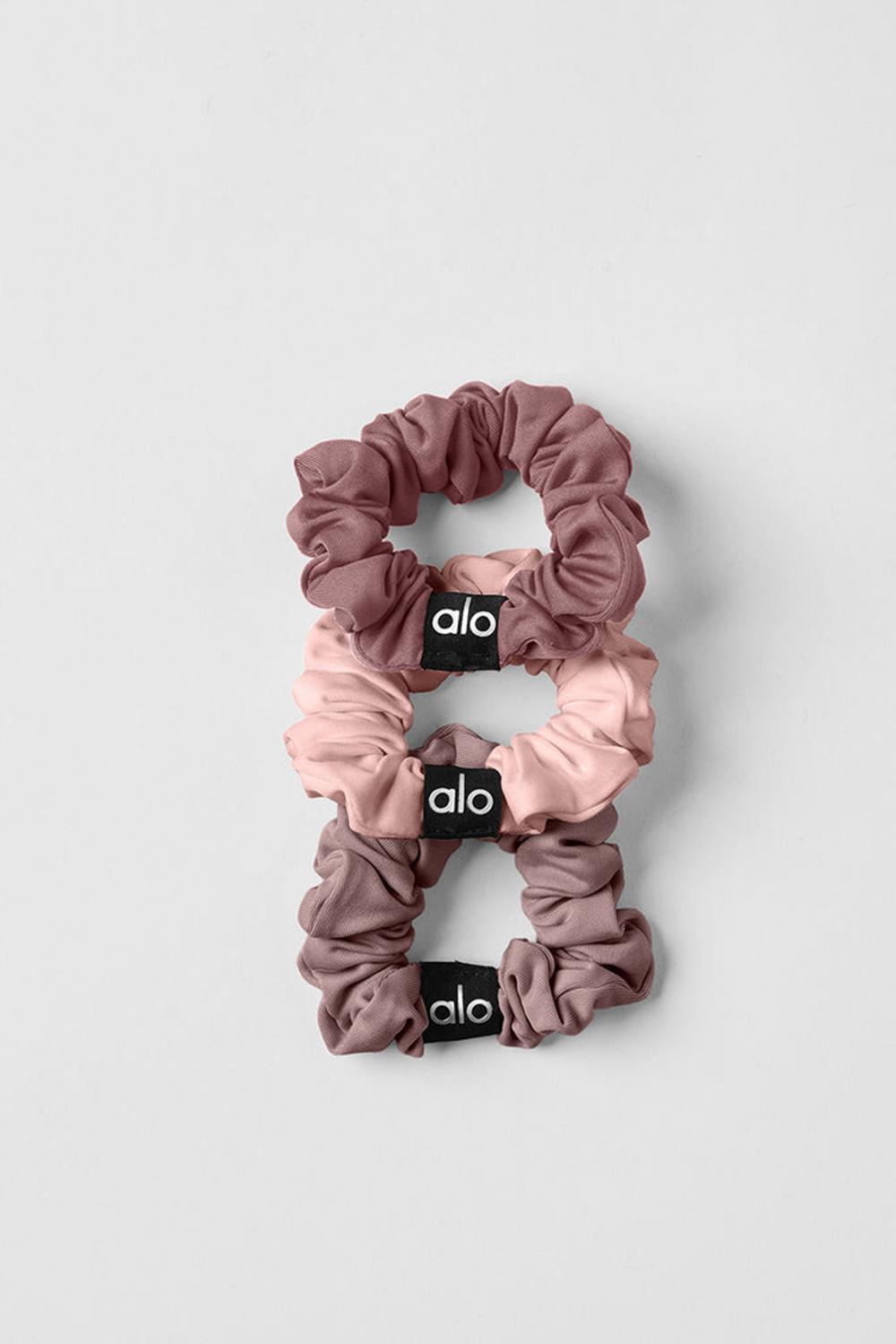 Scrunchie γυναικεια Alo Yoga Fresh Mini 3-Pack ροζ | Greece  SYCPV-3486