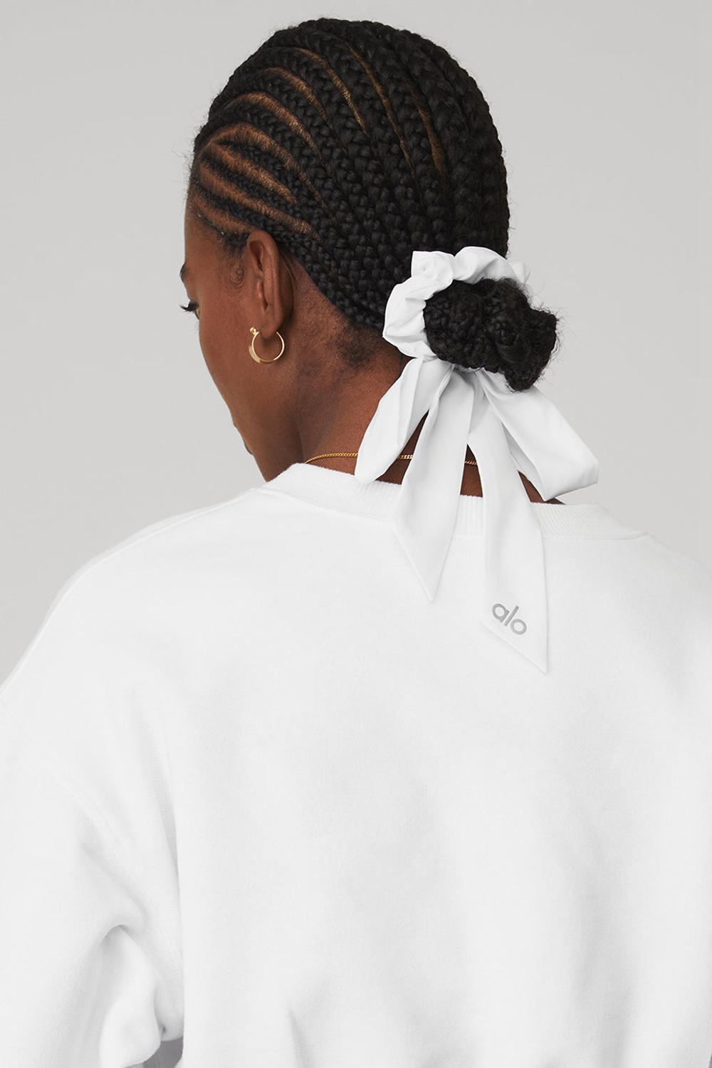 Scrunchie γυναικεια Alo Yoga Love Knots Tie ασπρα | Greece  FKIOB-1790