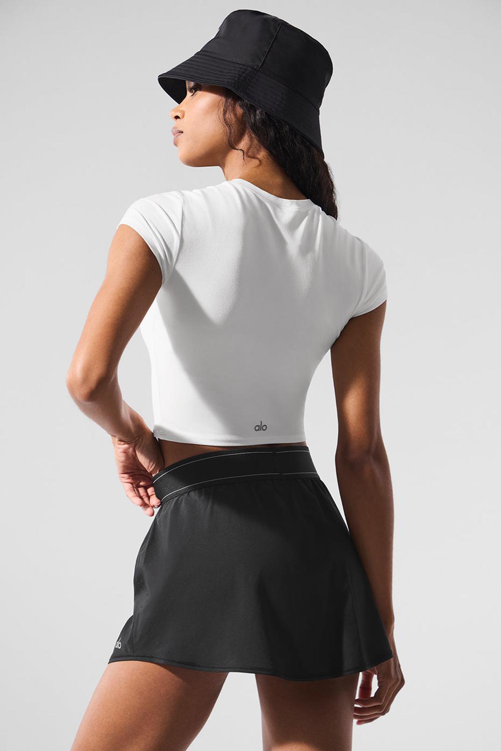Short Sleeve γυναικεια Alo Yoga Alosoft Crop Finesse ασπρα | Greece  IUOEK-3581