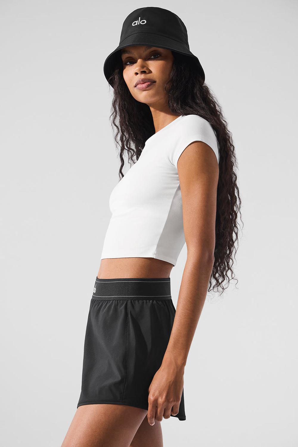 Short Sleeve γυναικεια Alo Yoga Alosoft Crop Finesse ασπρα | Greece  IUOEK-3581