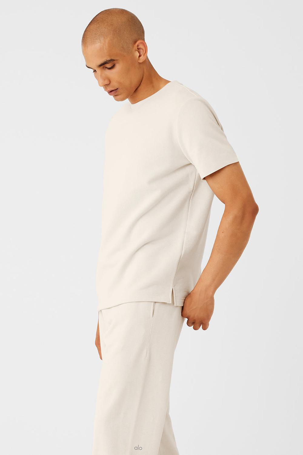 Short Sleeve ανδρικα Alo Yoga Chill Bone | Greece  IPXMC-1769