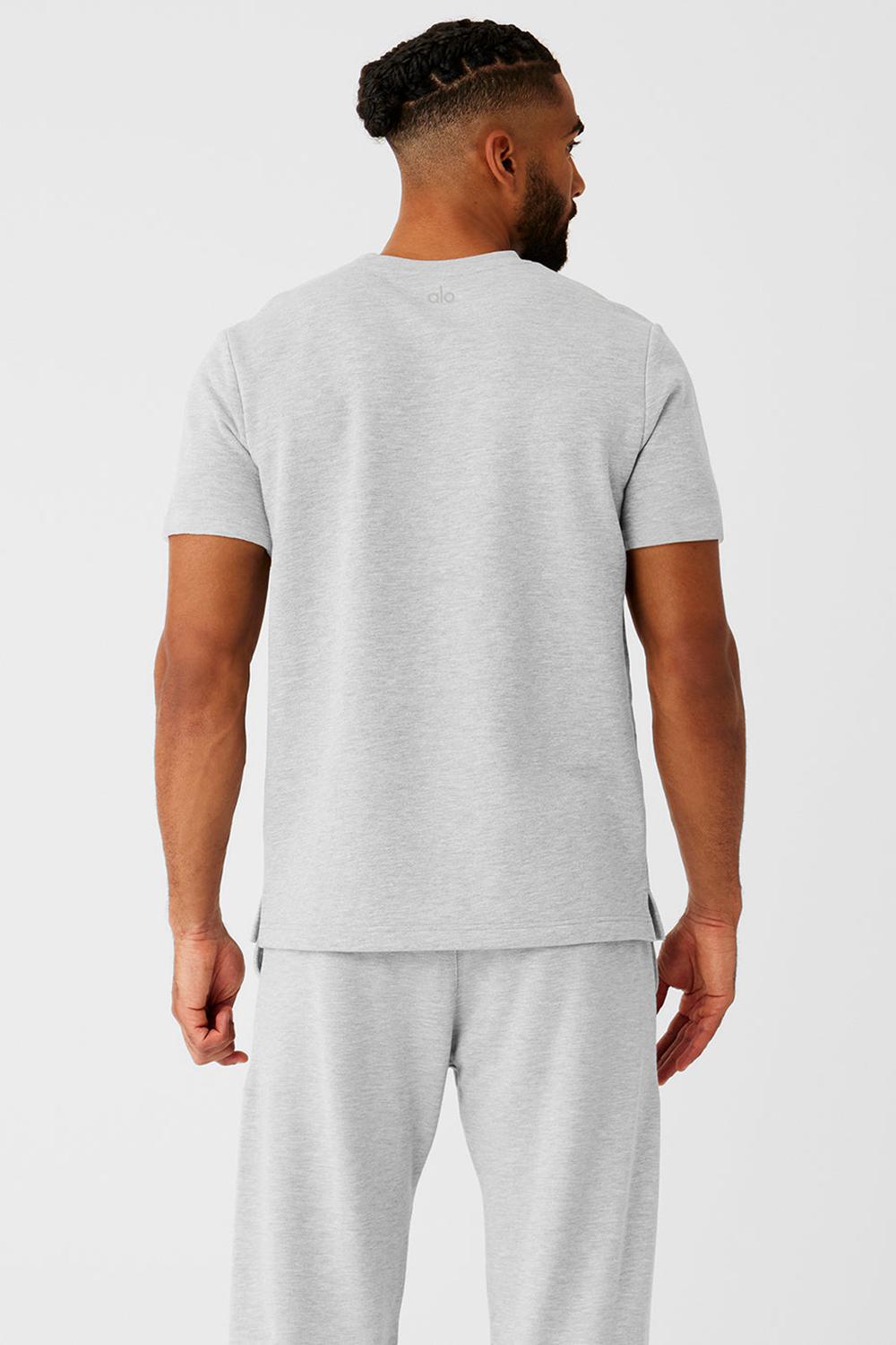 Short Sleeve ανδρικα Alo Yoga Chill γκρι | Greece  ACWJR-1290