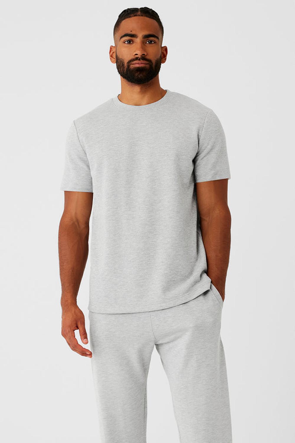 Short Sleeve ανδρικα Alo Yoga Chill γκρι | Greece  ACWJR-1290