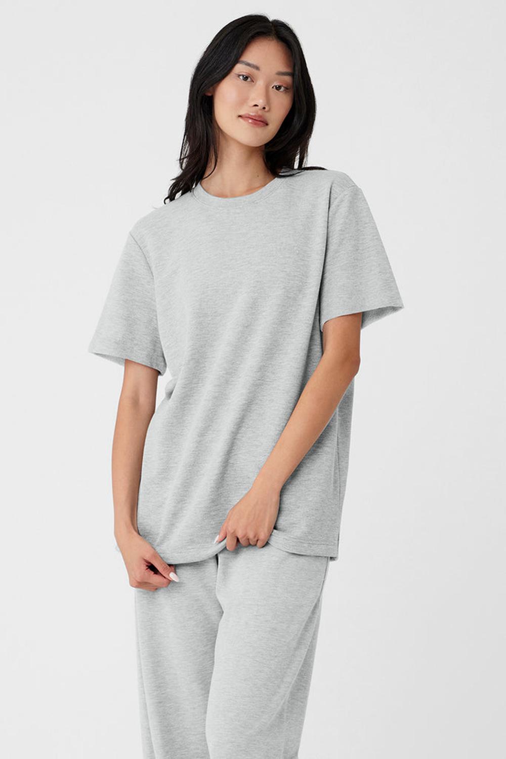 Short Sleeve γυναικεια Alo Yoga Chill γκρι | Greece  JLEXV-0759