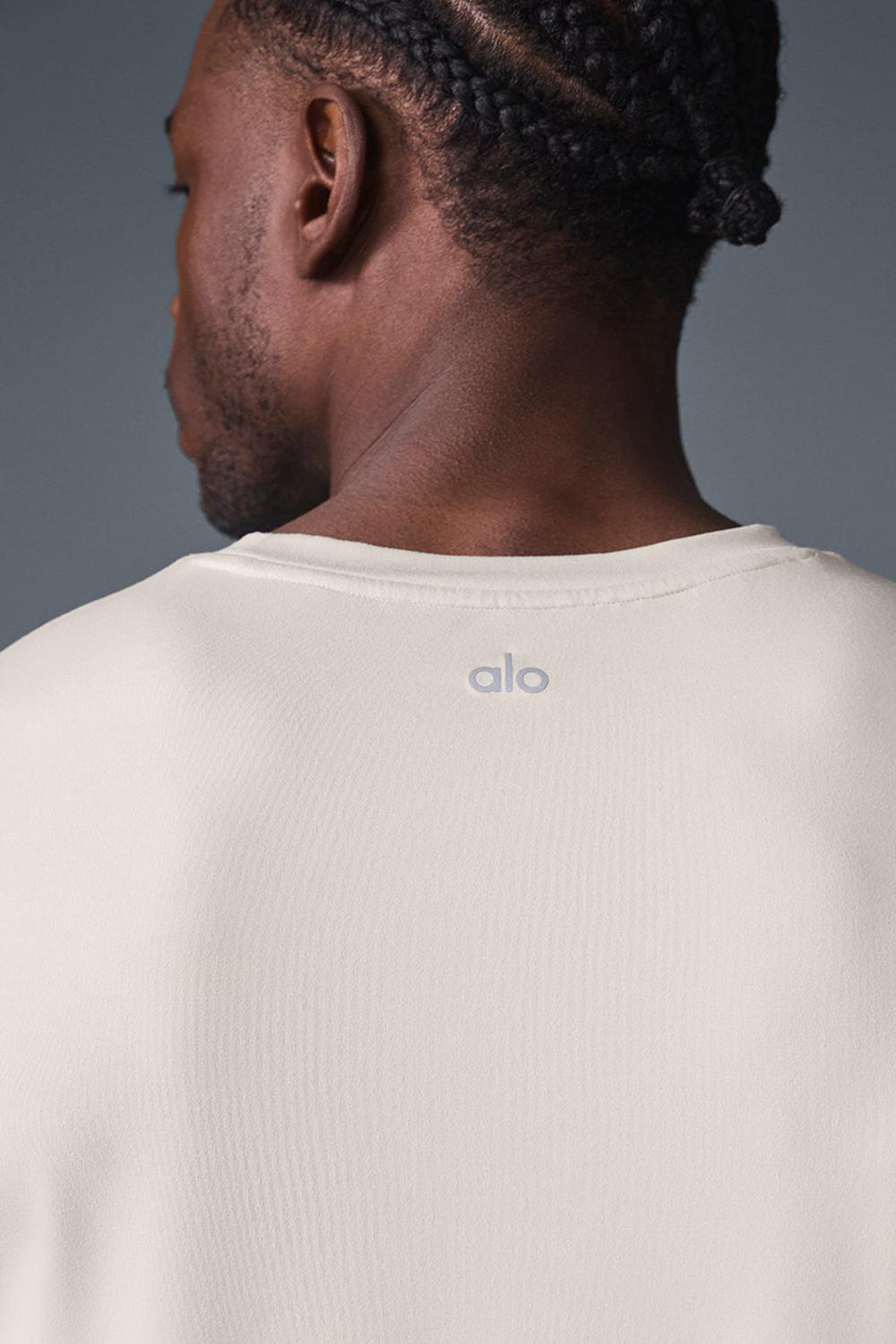 Short Sleeve ανδρικα Alo Yoga Conquer Reform Crewneck Bone | Greece  FWYHB-2384