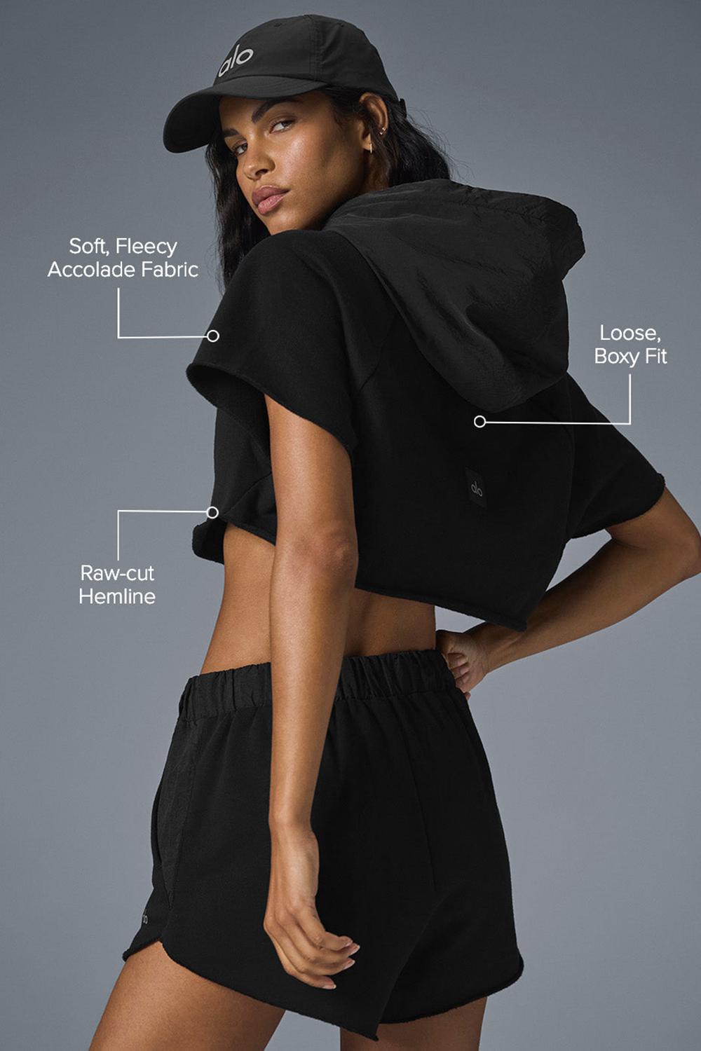 Short Sleeve γυναικεια Alo Yoga Cropped In The Air μαυρα | Greece  BUWJN-8914