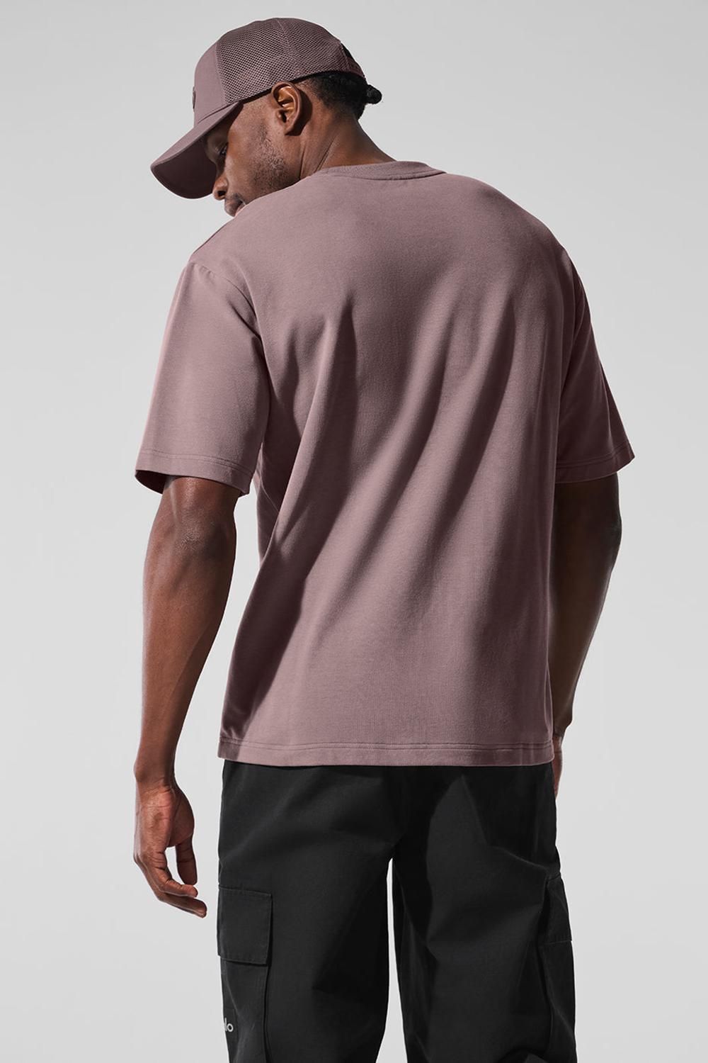 Short Sleeve ανδρικα Alo Yoga Double Take Mushroom | Greece  WEYIS-6321