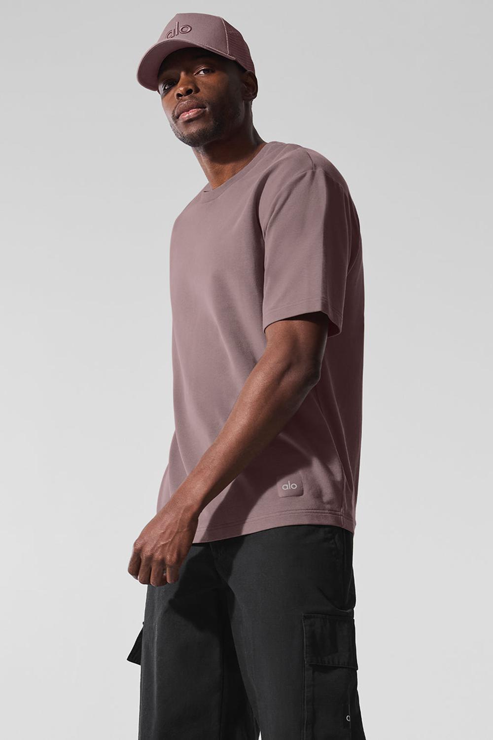 Short Sleeve ανδρικα Alo Yoga Double Take Mushroom | Greece  WEYIS-6321