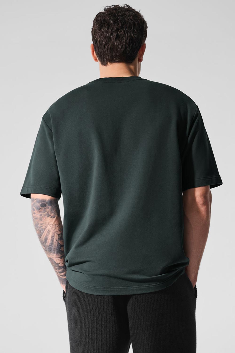 Short Sleeve ανδρικα Alo Yoga Double Take πρασινο | Greece  GPXYW-8459