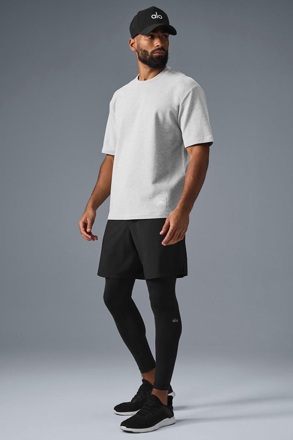 Short Sleeve ανδρικα Alo Yoga Double Take γκρι | Greece  KSPCZ-4536