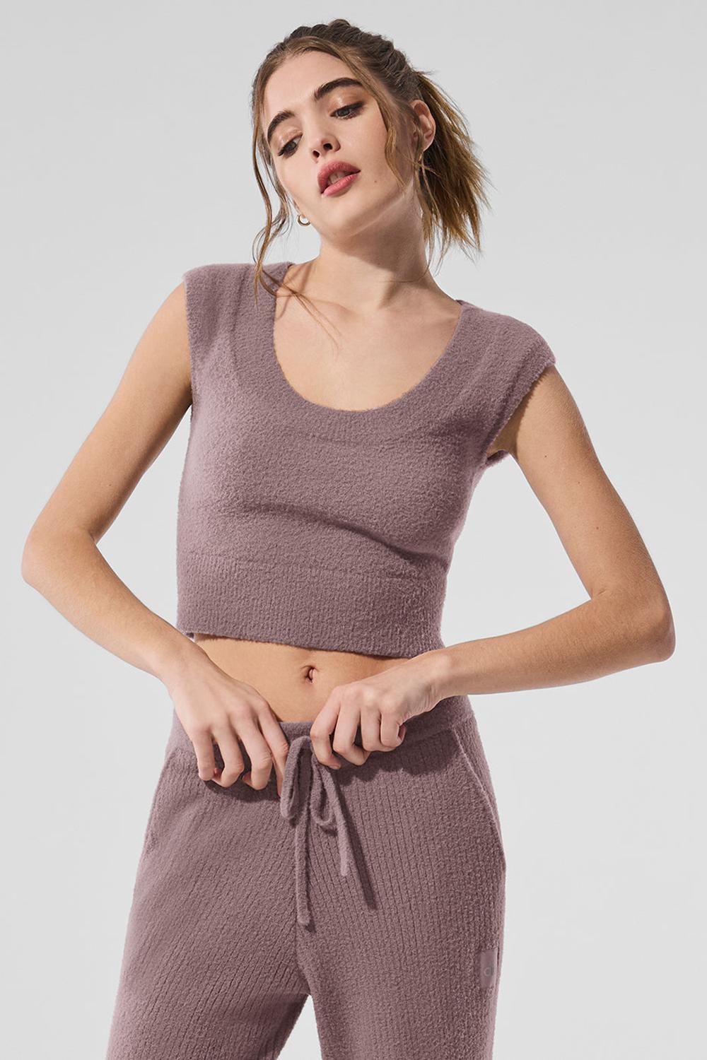 Short Sleeve γυναικεια Alo Yoga Snuggle Up Mushroom | Greece  HEFUA-0512