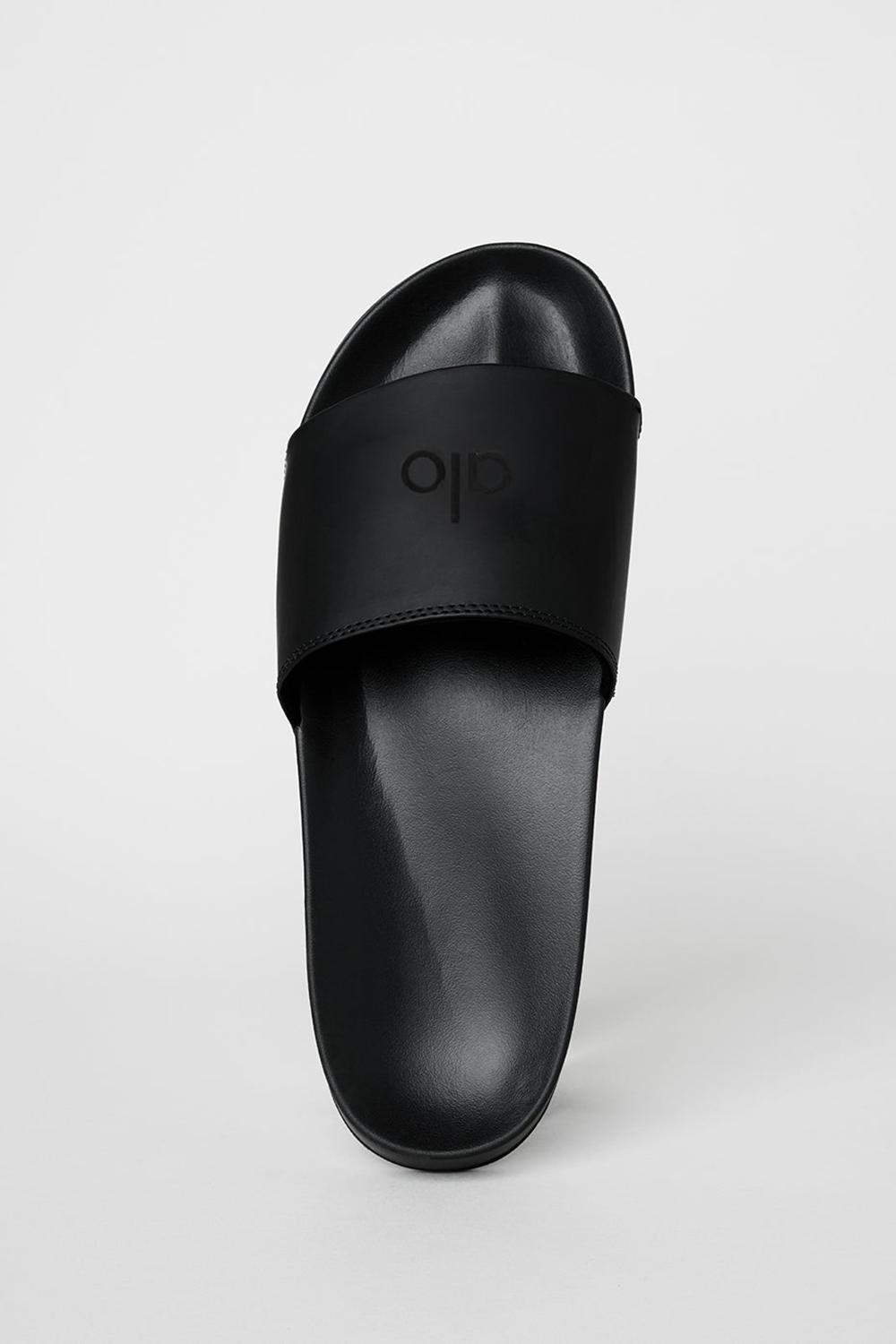 Slide γυναικεια Alo Yoga Unisex It Slide μαυρα | Greece  QWEBD-2563