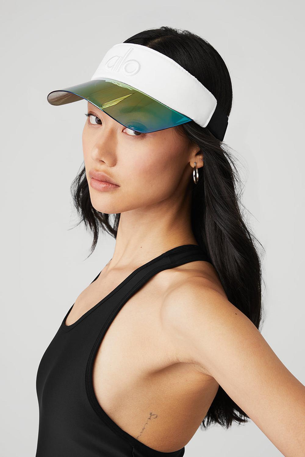 Visor γυναικεια Alo Yoga Airlift Solar ασπρα | Greece  KJQRM-5297