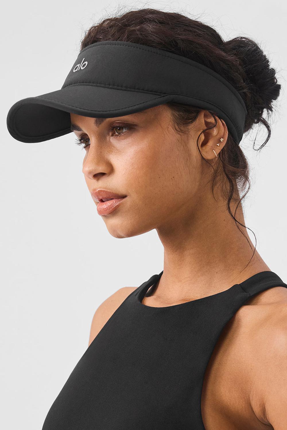 Visor γυναικεια Alo Yoga Performance Eclipse μαυρα | Greece  TSWIV-9423