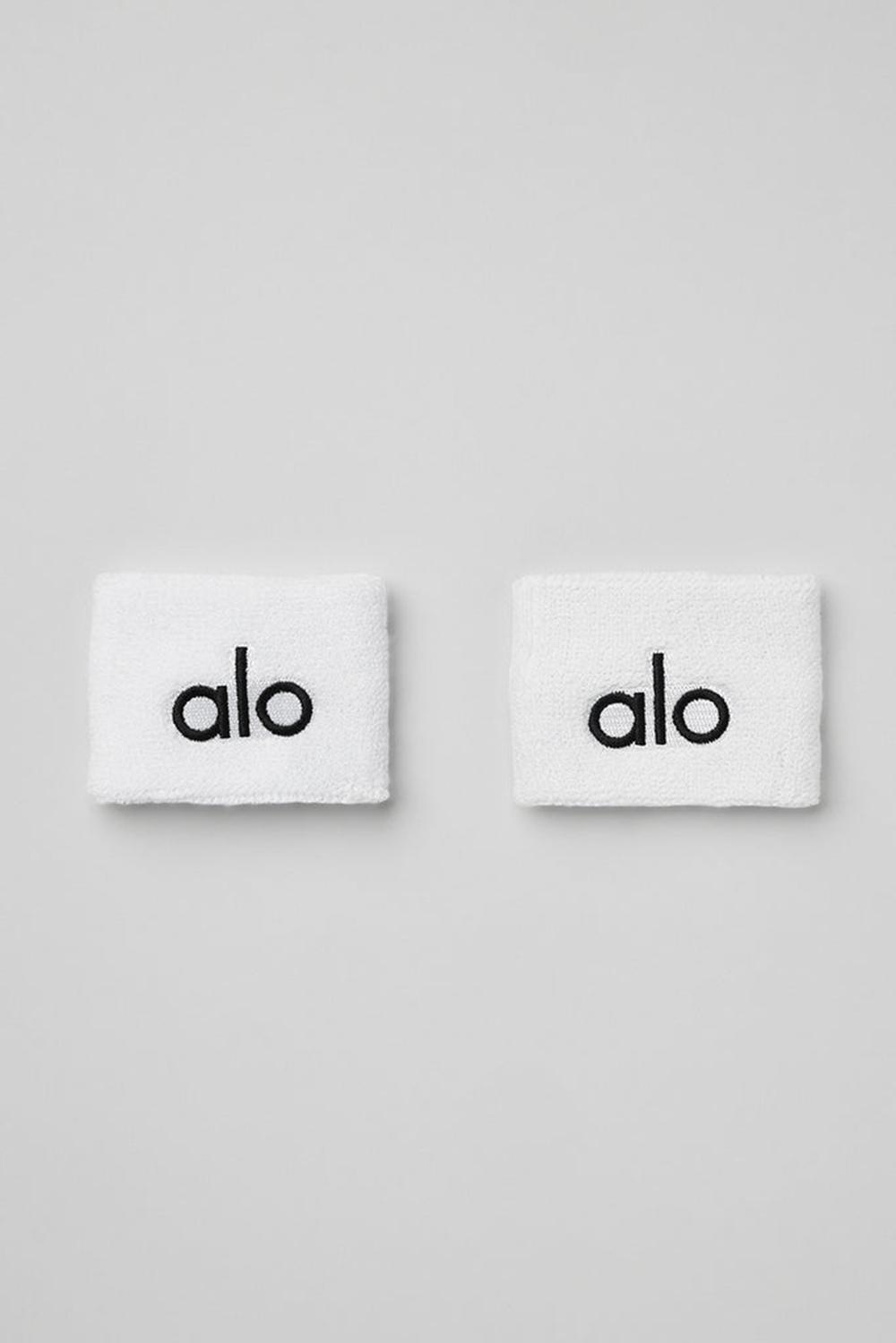 Wristband γυναικεια Alo Yoga Glow (2-Pack) ασπρα | Greece  AORPJ-0543