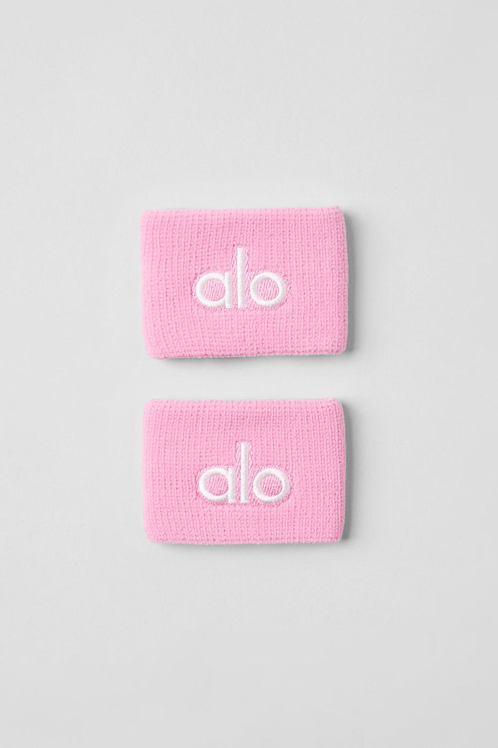 Wristband γυναικεια Alo Yoga Glow (2-Pack) ροζ ασπρα | Greece  JWXSQ-7834