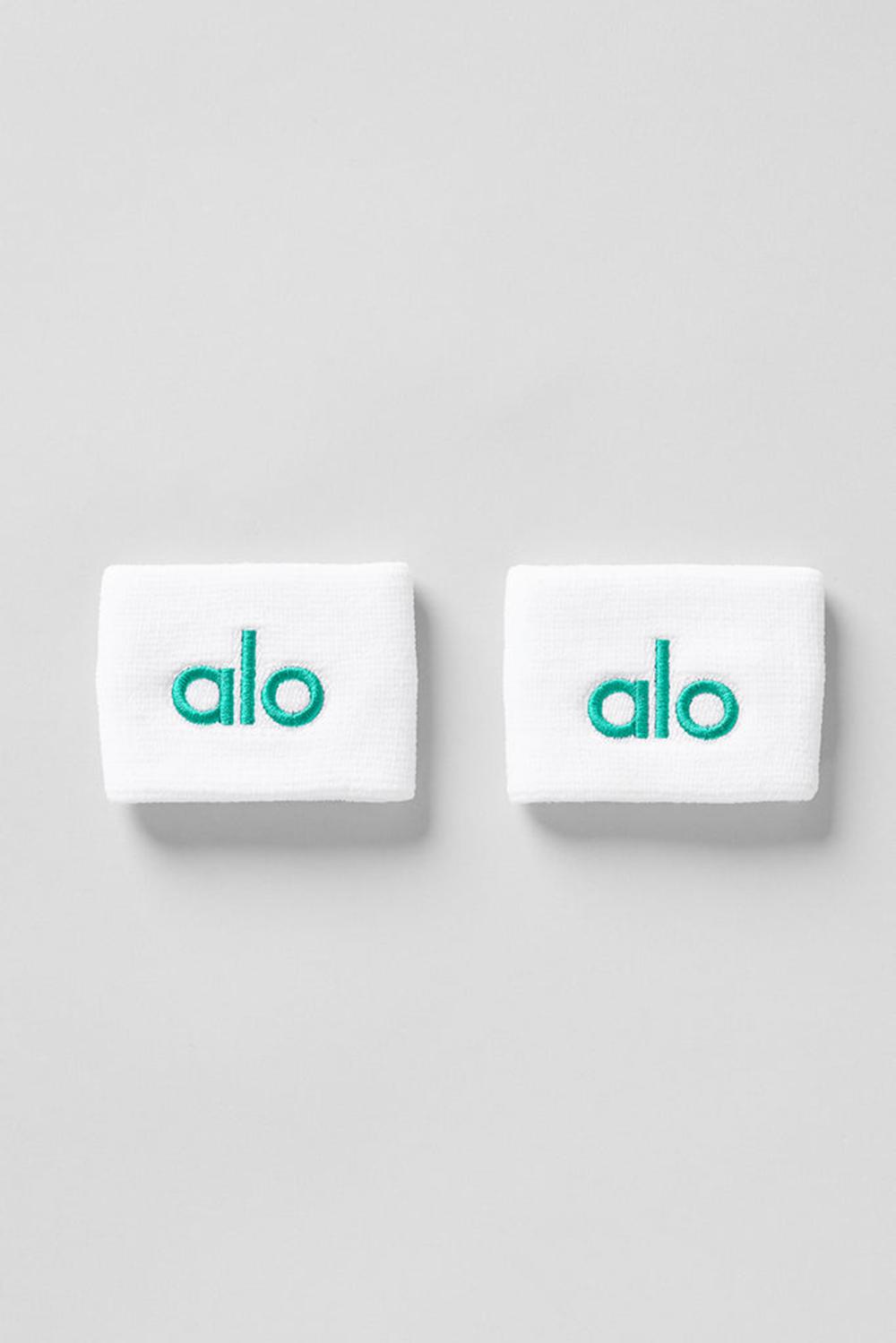 Wristband γυναικεια Alo Yoga Glow (2-Pack) ασπρα πρασινο | Greece  ORGJF-7923