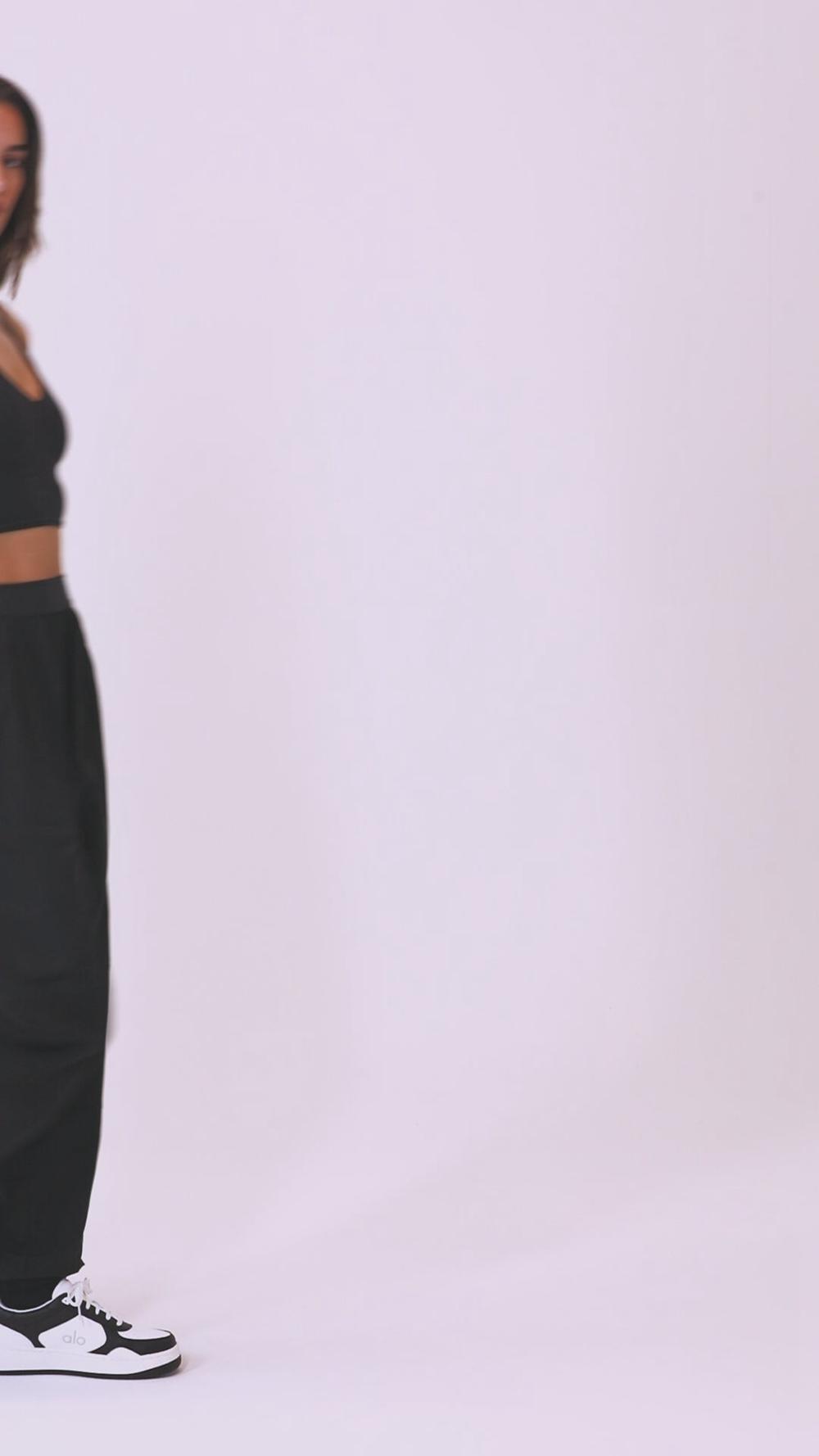 Παντελονι Jogger γυναικεια Alo Yoga Mixed Media Reinvention μαυρα | Greece  QSNFK-6204