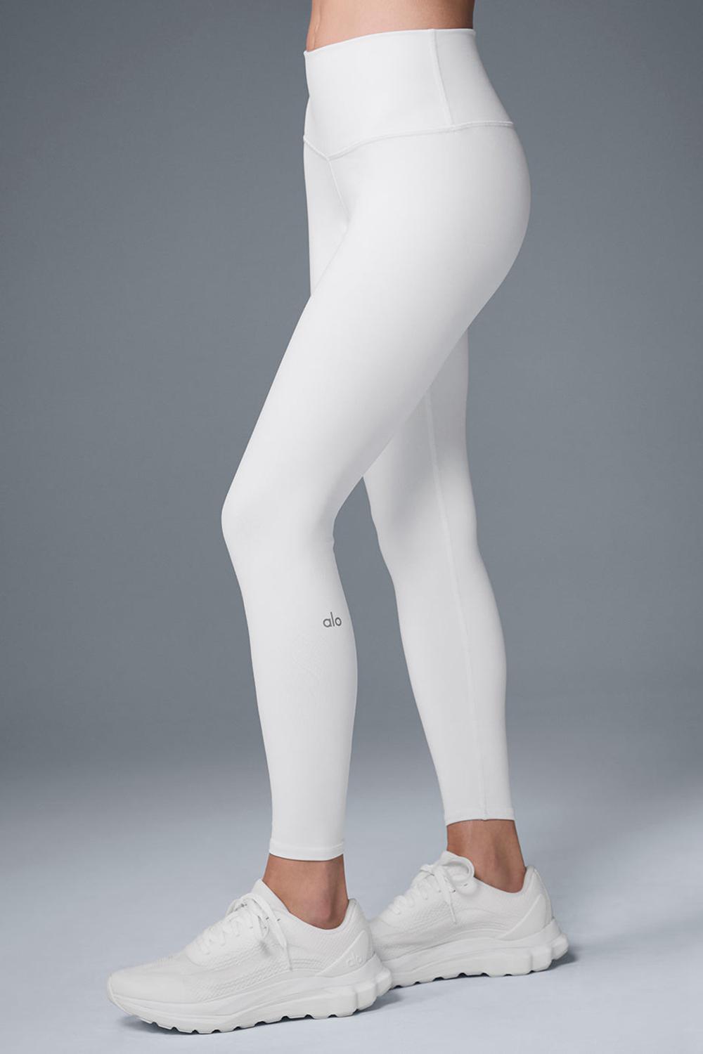 Κολαν γυναικεια Alo Yoga 7/8 High-Waist Airbrush ασπρα | Greece  LOSEW-1238