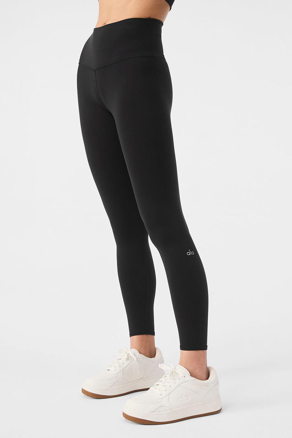 Κολαν γυναικεια Alo Yoga 7/8 High-Waist Airbrush μαυρα | Greece  XPMLN-9730