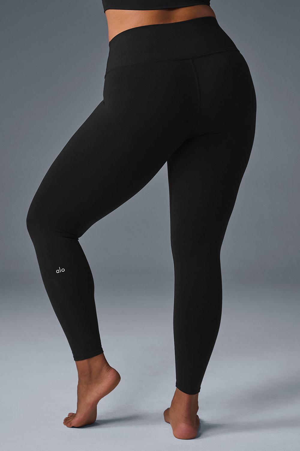 Κολαν γυναικεια Alo Yoga 7/8 High-Waist Airbrush μαυρα | Greece  XPMLN-9730