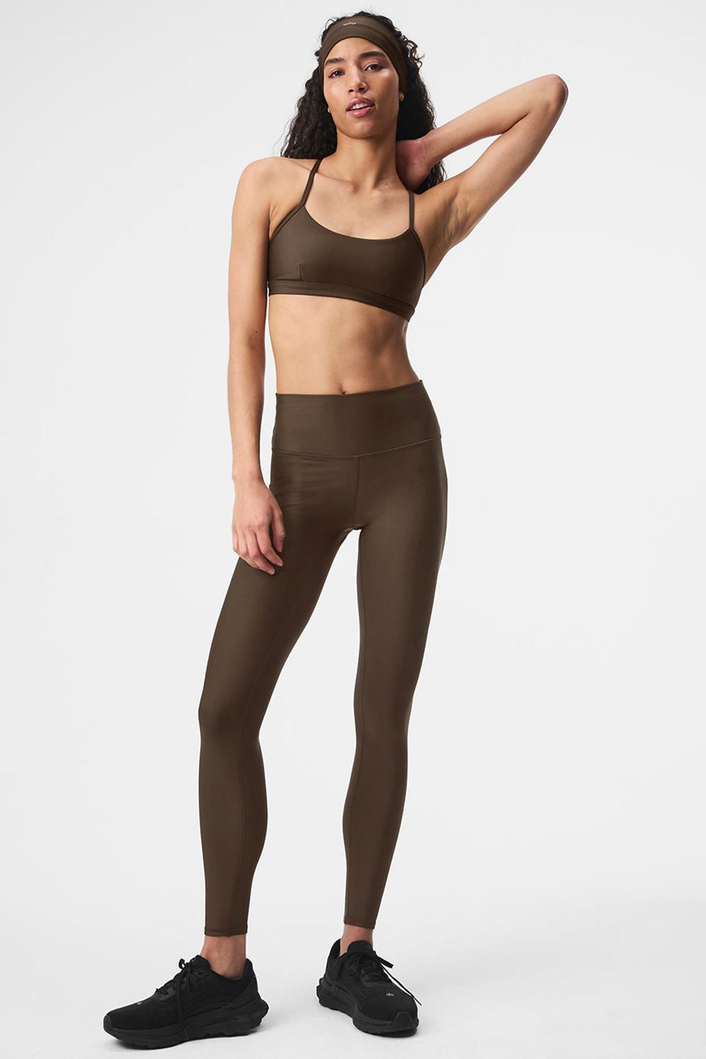 Κολαν γυναικεια Alo Yoga 7/8 High-Waist Airlift Espresso | Greece  ZUYRV-0658