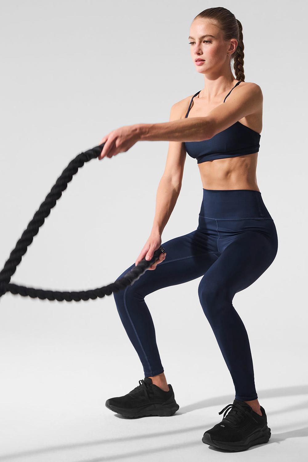Κολαν γυναικεια Alo Yoga 7/8 High-Waist Airlift σκουρο μπλε | Greece  ALGNJ-5681