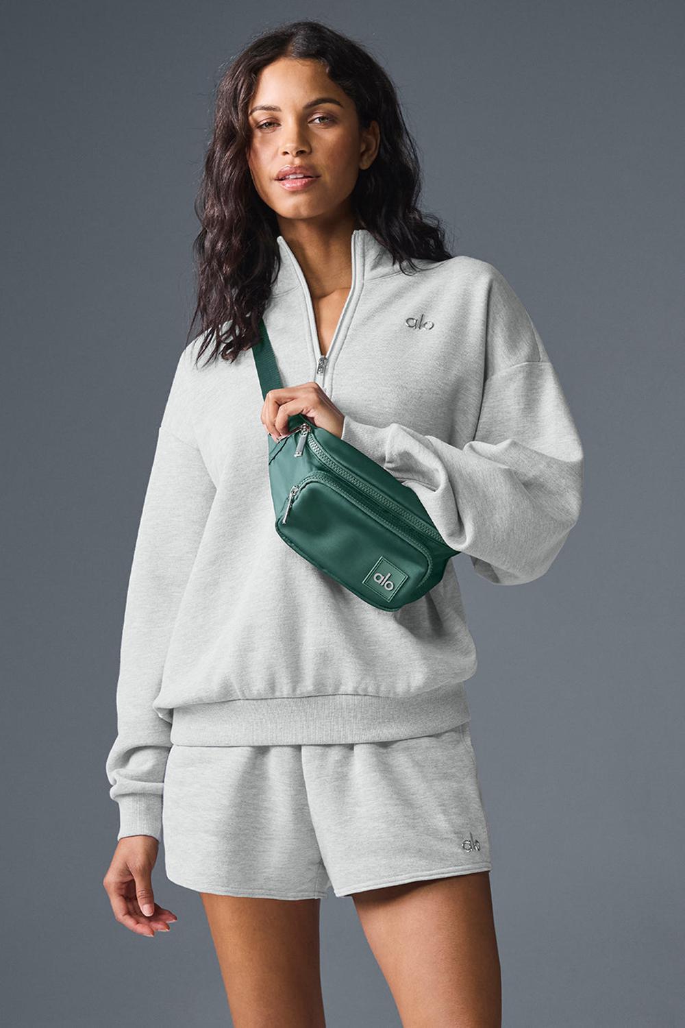 Φουτερ γυναικεια Alo Yoga Accolade 1/4 Zip γκρι | Greece  CRLBP-2315