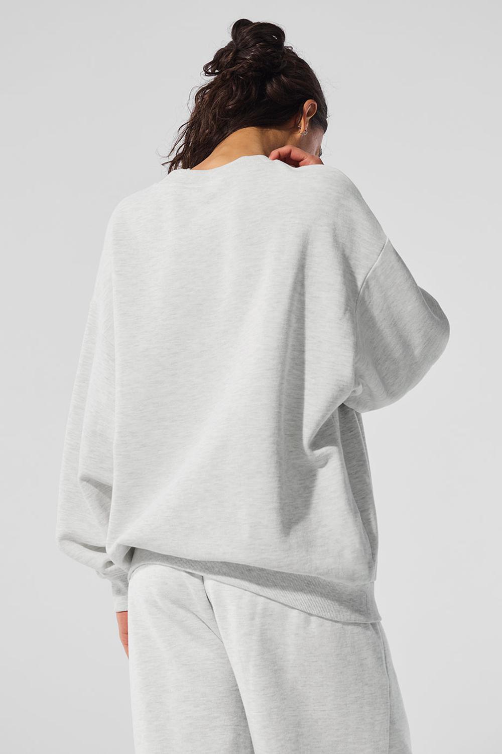 Φουτερ γυναικεια Alo Yoga Accolade Crew Neck ασπρα | Greece  QGJMS-8174
