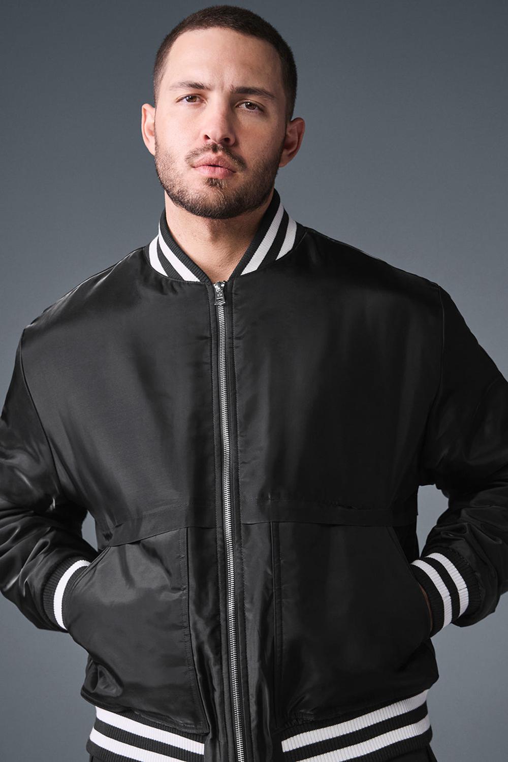 Μπουφαν ανδρικα Alo Yoga Afterglow Varsity μαυρα | Greece  CJLTD-9854