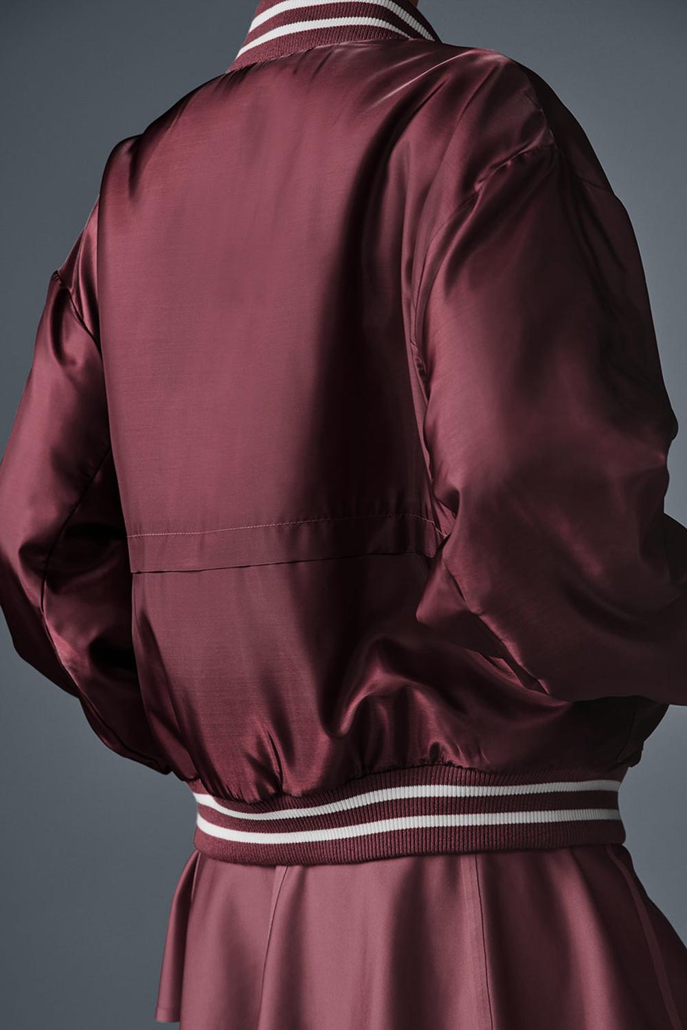 Μπουφαν γυναικεια Alo Yoga Afterglow Varsity μπορντο | Greece  MJXRN-0139