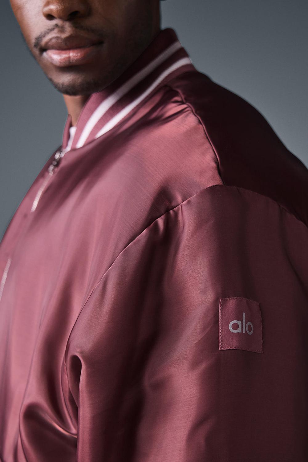 Μπουφαν ανδρικα Alo Yoga Afterglow Varsity μπορντο | Greece  SLJBH-5284