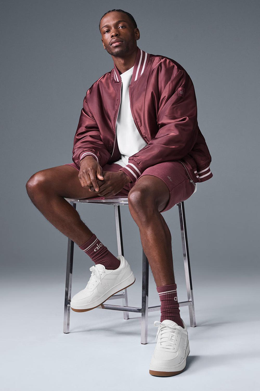 Μπουφαν ανδρικα Alo Yoga Afterglow Varsity μπορντο | Greece  SLJBH-5284