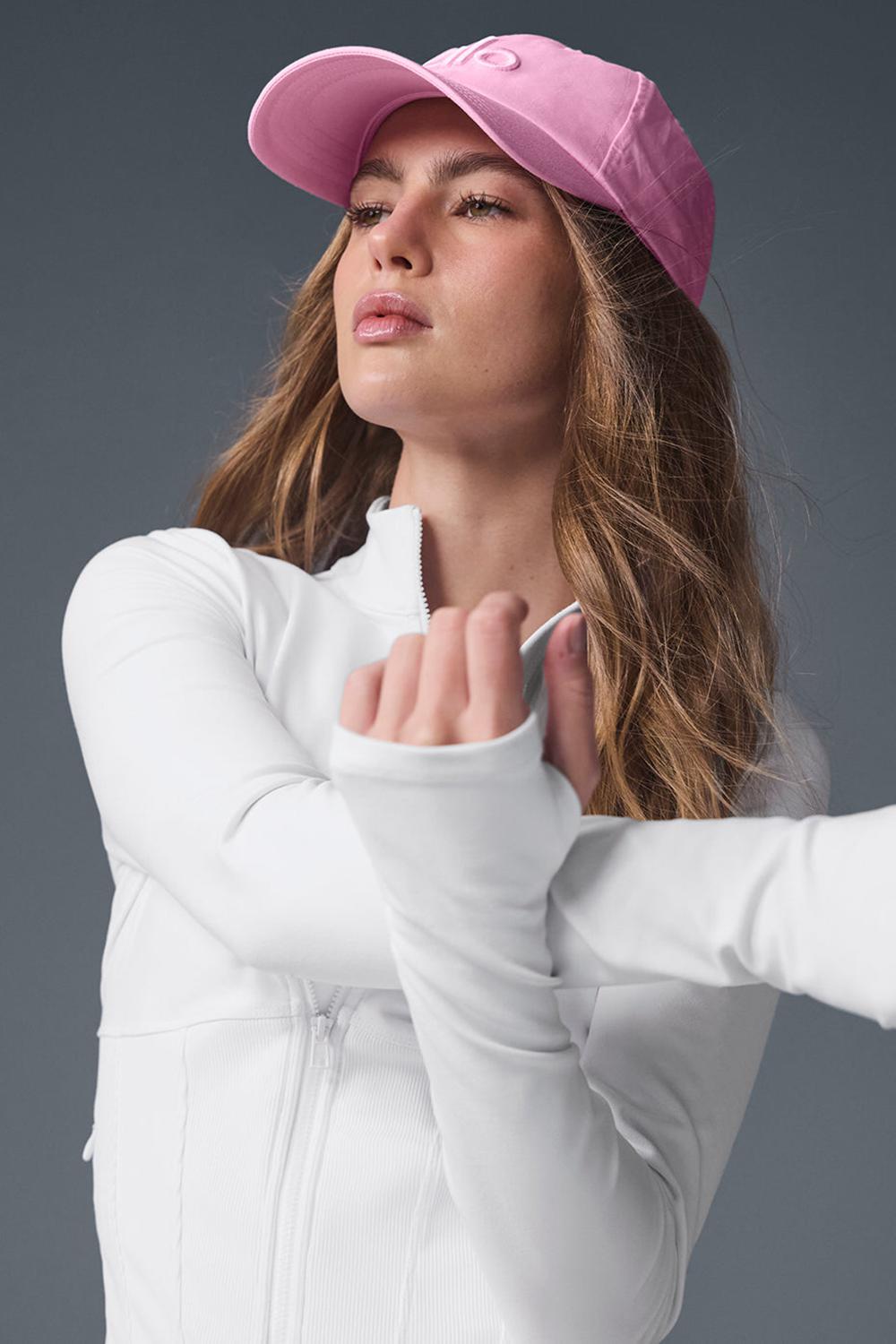 Μπουφαν γυναικεια Alo Yoga Airbrush Corset Full Zip ασπρα | Greece  XHWPL-9436