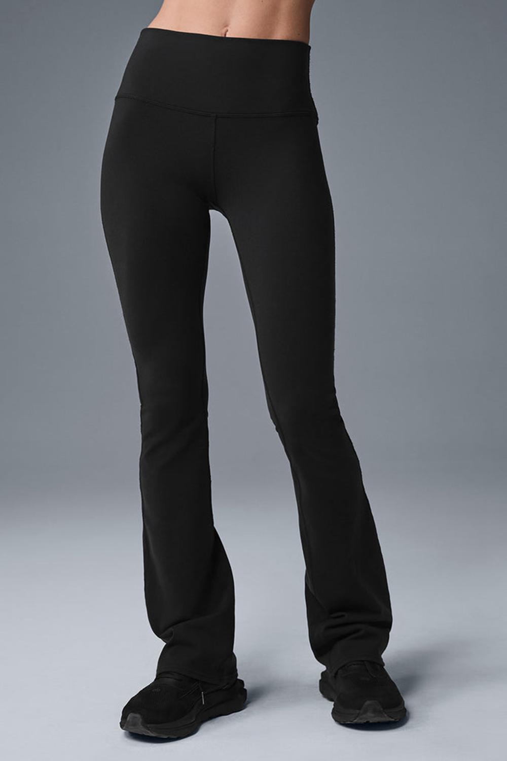 Κολαν γυναικεια Alo Yoga Airbrush High-Waist 7/8 Bootcut μαυρα | Greece  BLFIT-9482