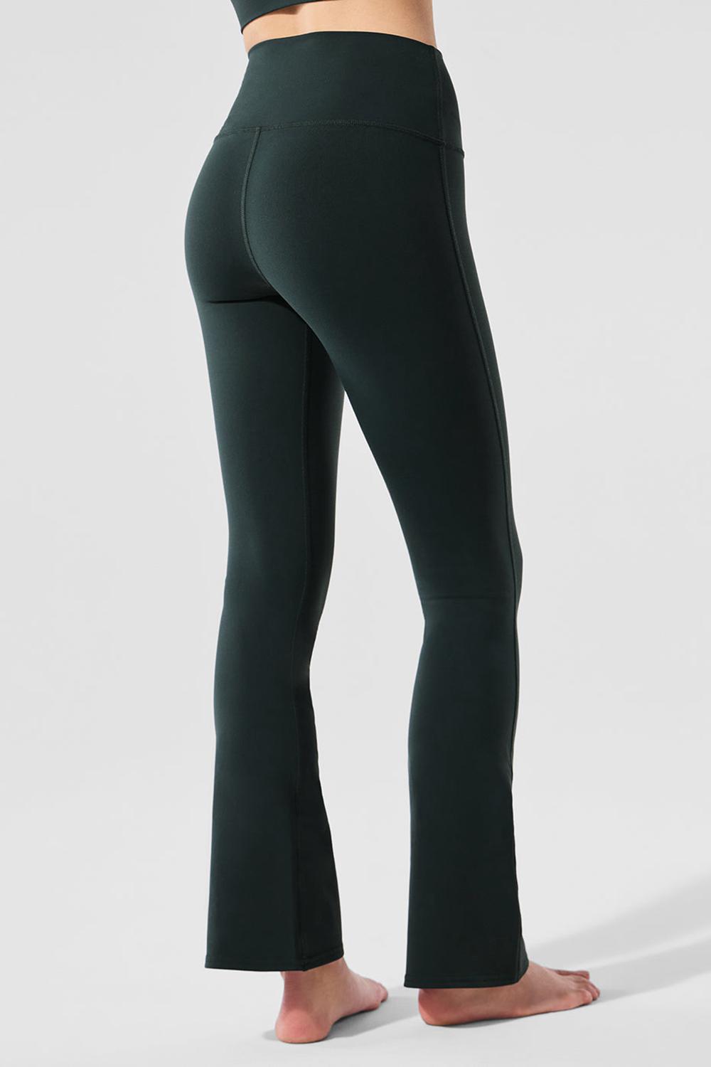 Κολαν γυναικεια Alo Yoga Airbrush High-Waist 7/8 Bootcut πρασινο | Greece  YEJQH-6428