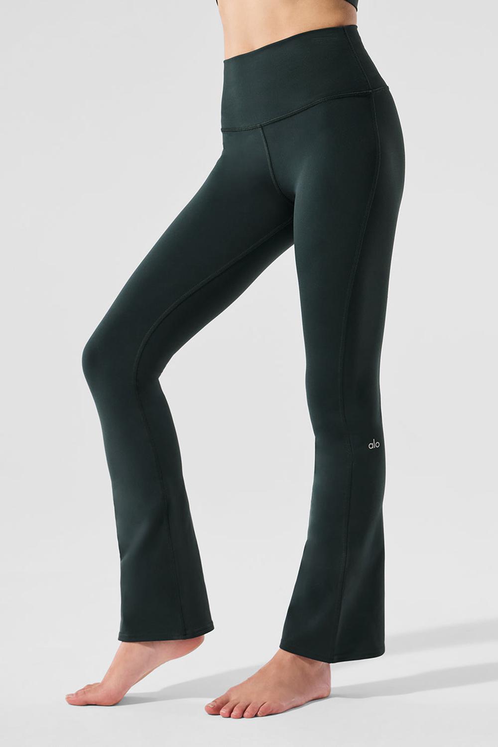 Κολαν γυναικεια Alo Yoga Airbrush High-Waist 7/8 Bootcut πρασινο | Greece  YEJQH-6428