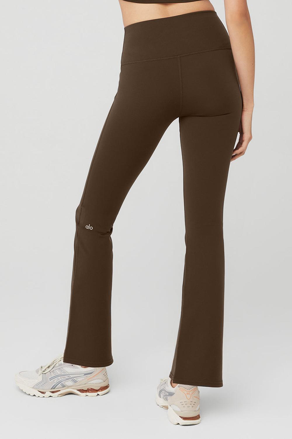 Κολαν γυναικεια Alo Yoga Airbrush High-Waist 7/8 Bootcut Espresso | Greece  XRDQK-2107
