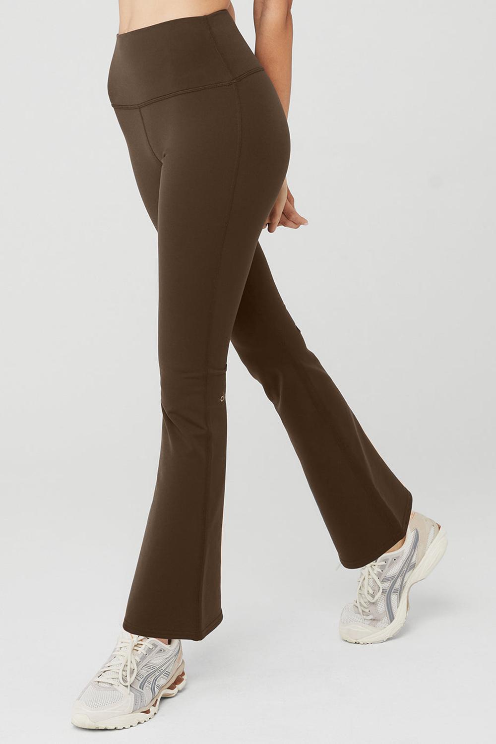 Κολαν γυναικεια Alo Yoga Airbrush High-Waist 7/8 Bootcut Espresso | Greece  XRDQK-2107
