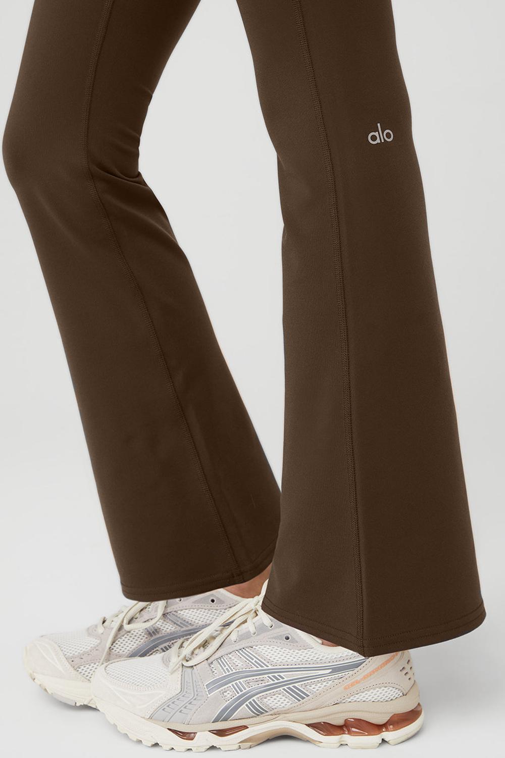 Κολαν γυναικεια Alo Yoga Airbrush High-Waist 7/8 Bootcut Espresso | Greece  XRDQK-2107