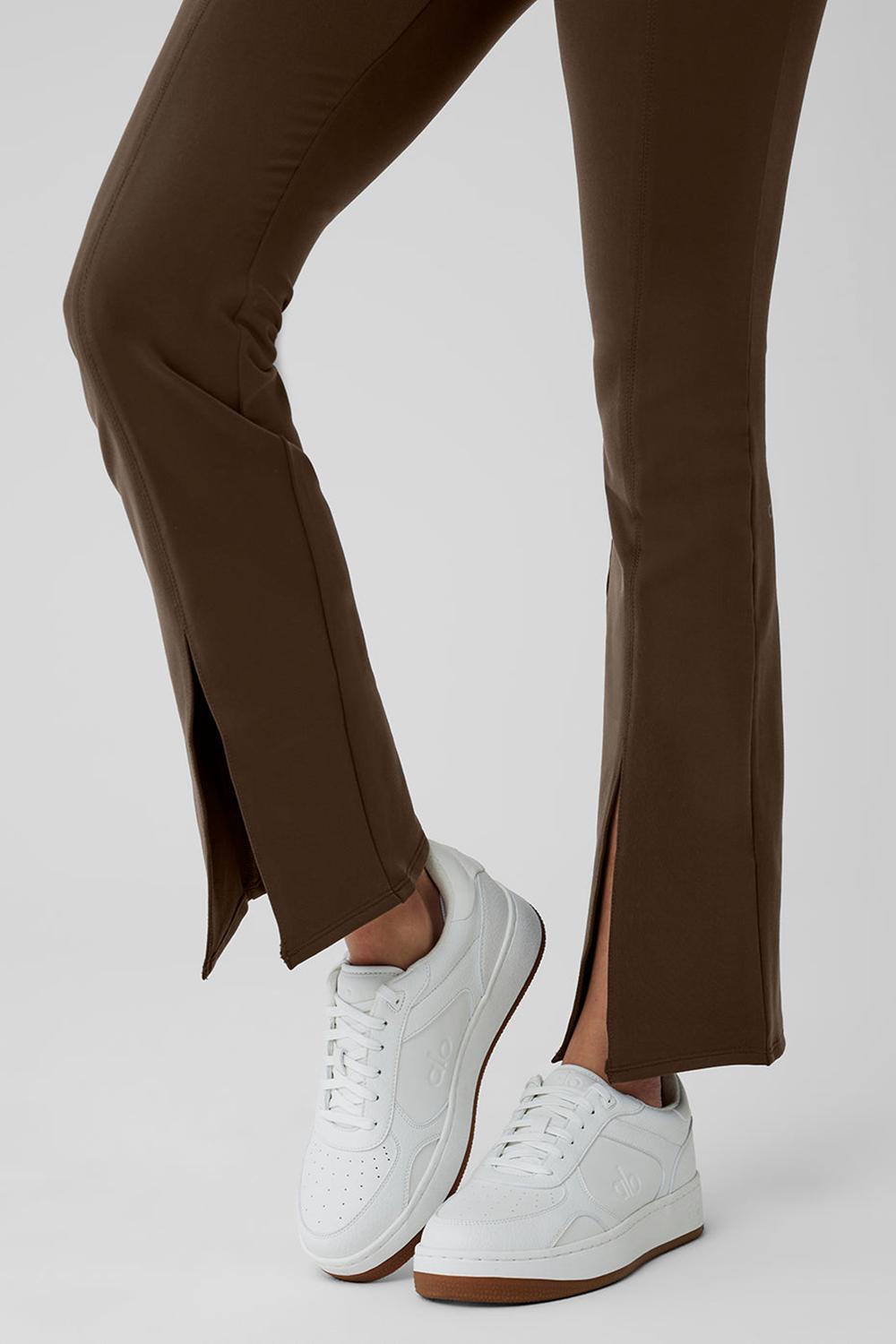 Κολαν γυναικεια Alo Yoga Airbrush High-Waist 7/8 Flutter Espresso | Greece  HUZEA-1756