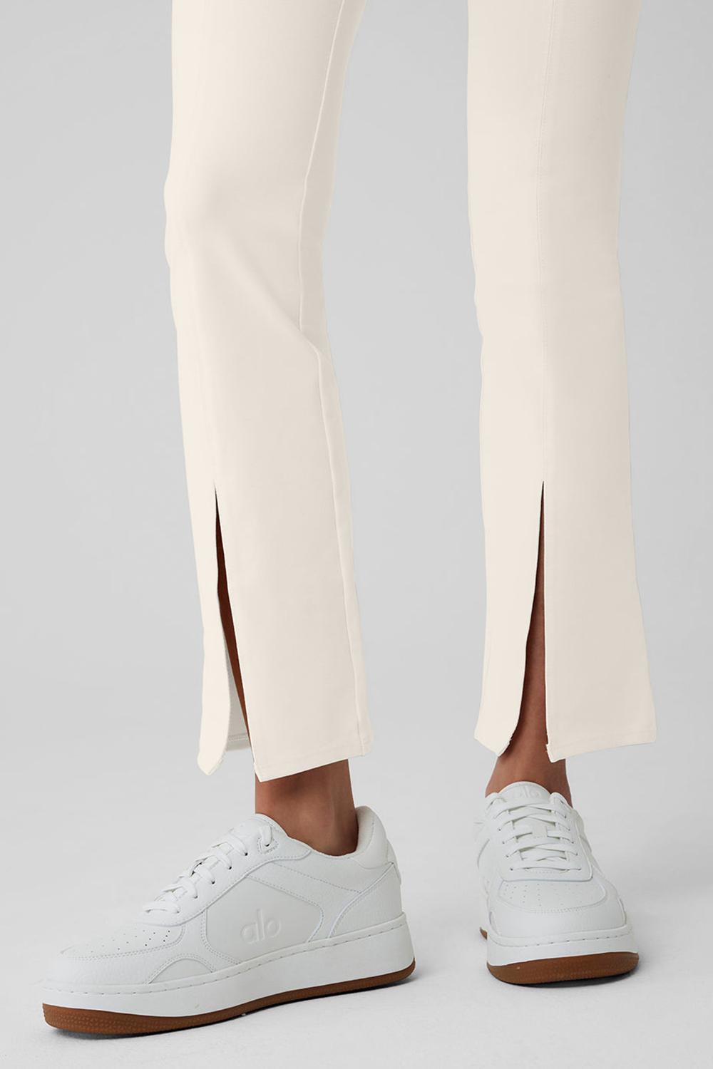 Κολαν γυναικεια Alo Yoga Airbrush High-Waist 7/8 Flutter Ivory | Greece  HUZEM-9675