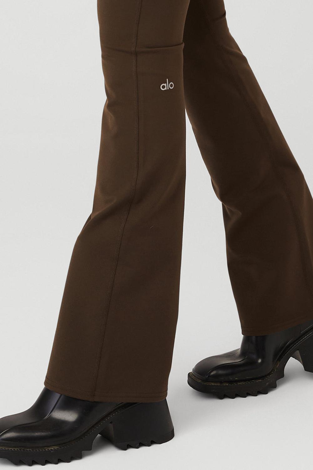 Κολαν γυναικεια Alo Yoga Airbrush High-Waist Bootcut Espresso | Greece  DKROW-6329
