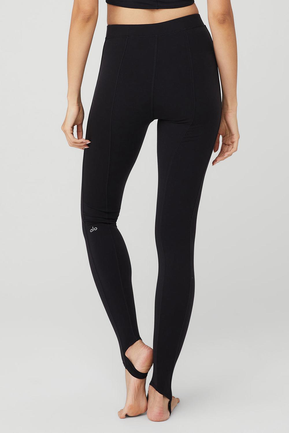 Κολαν γυναικεια Alo Yoga Airbrush High-Waist Enso μαυρα | Greece  HNPYV-0312