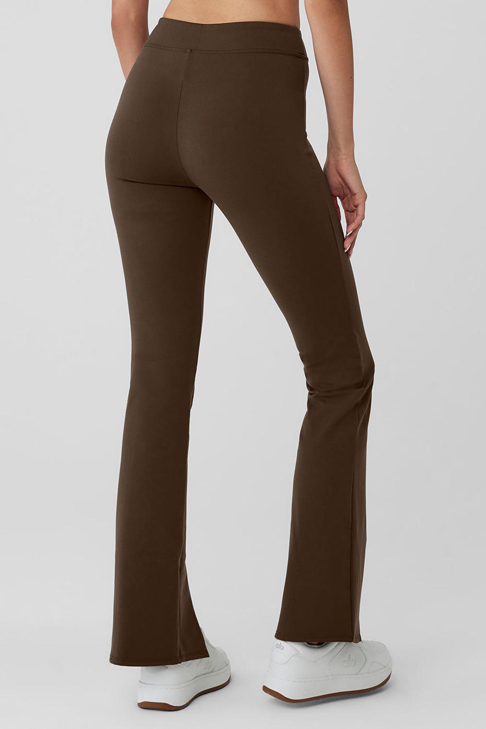 Κολαν γυναικεια Alo Yoga Airbrush High-Waist Flutter Espresso | Greece  KQMXI-4102
