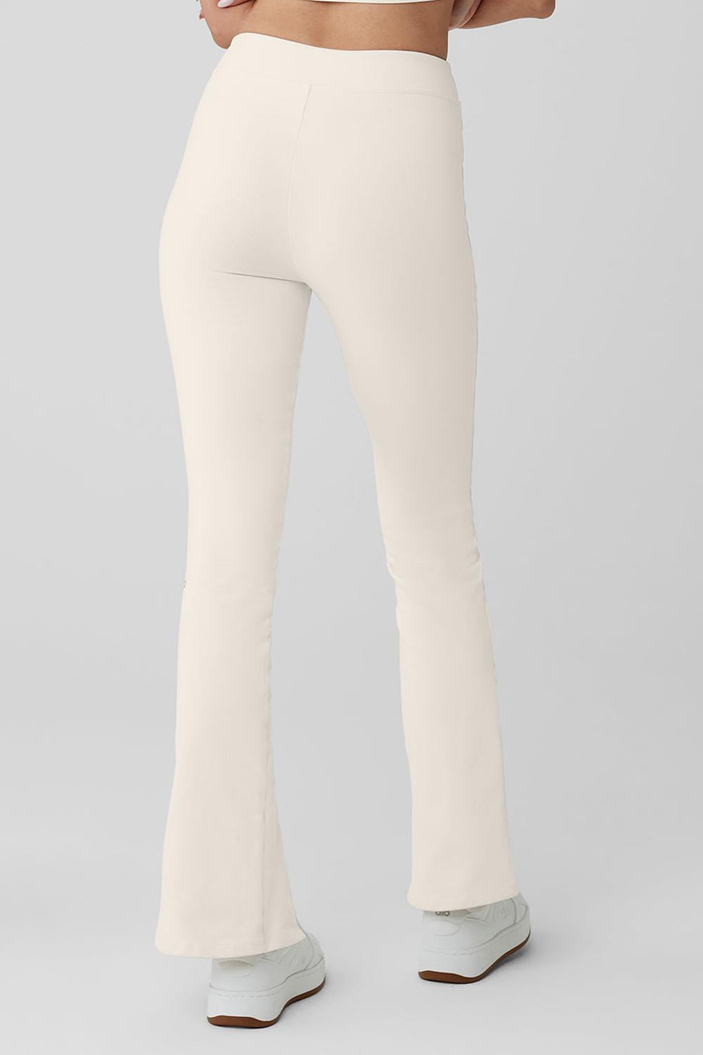 Κολαν γυναικεια Alo Yoga Airbrush High-Waist Flutter Ivory | Greece  ZNJYK-5493