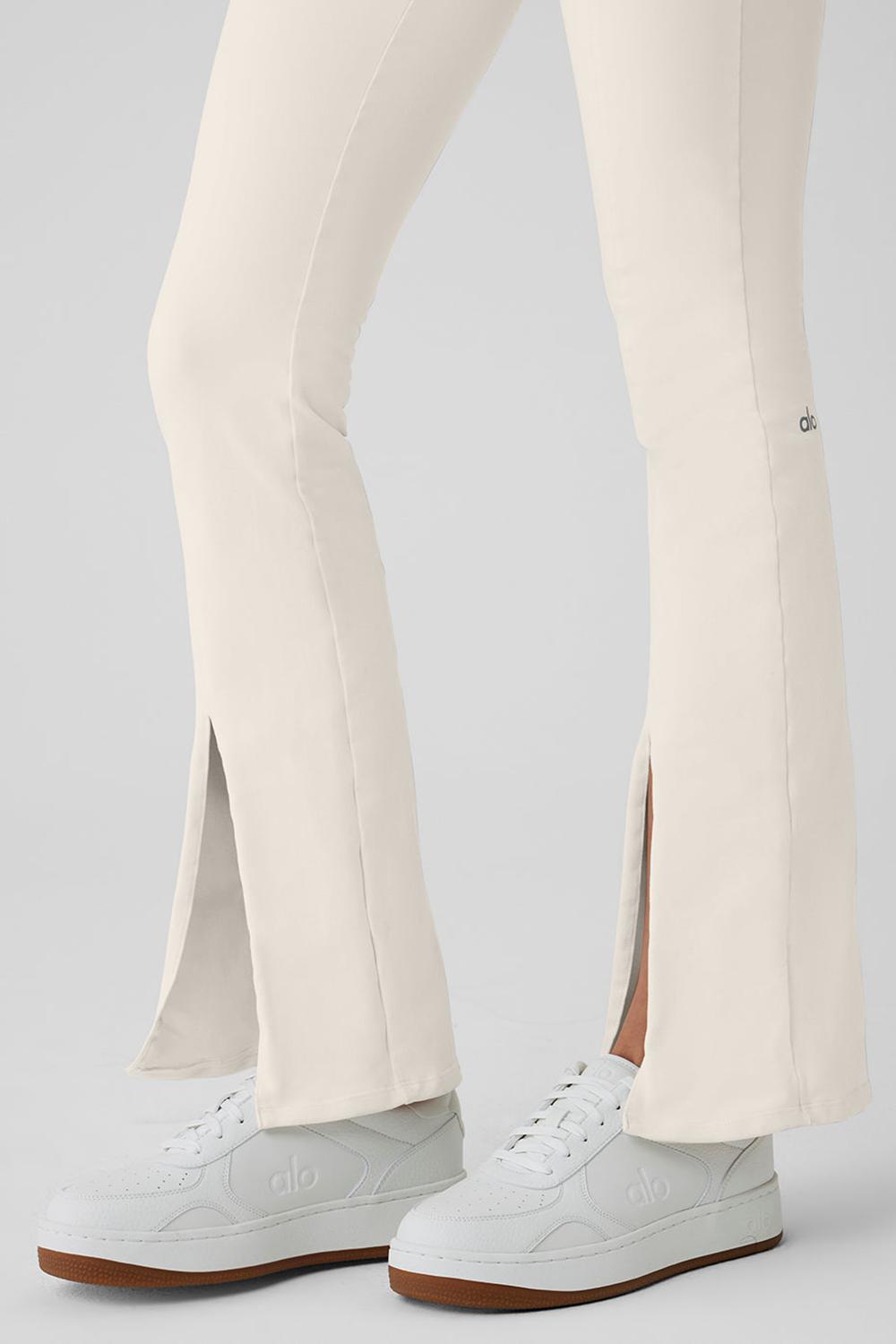 Κολαν γυναικεια Alo Yoga Airbrush High-Waist Flutter Ivory | Greece  ZNJYK-5493